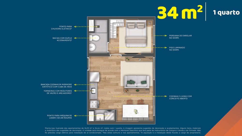 Apartamento, 2 quartos, 41 m² - Foto 4