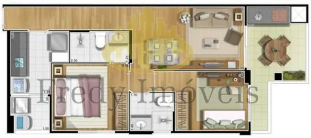 Apartamento, 2 quartos, 60 m² - Foto 8