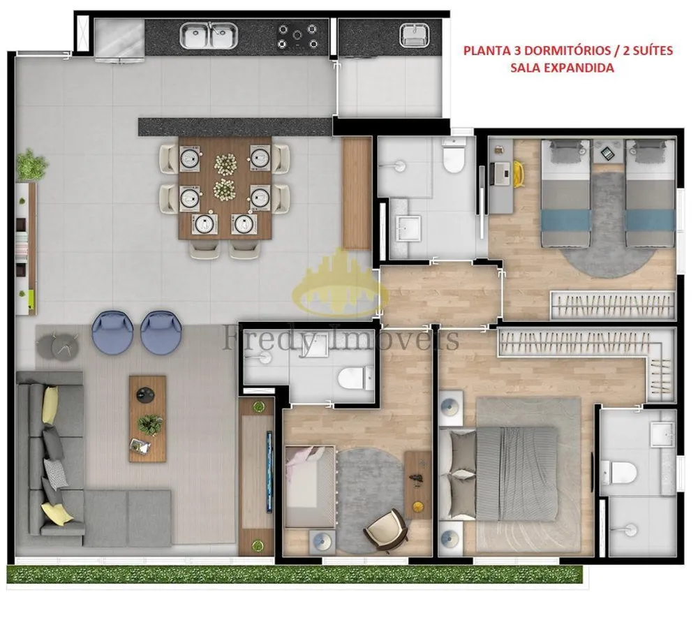 Apartamento, 3 quartos, 89 m² - Foto 9