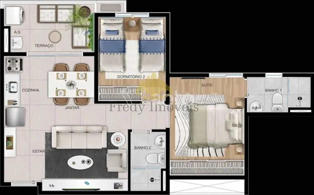 Apartamento, 2 quartos, 54 m² - Foto 20