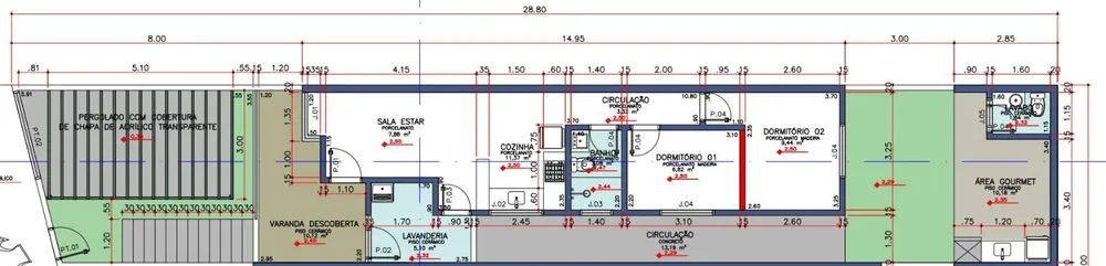 Casa, 2 quartos, 80 m² - Foto 12