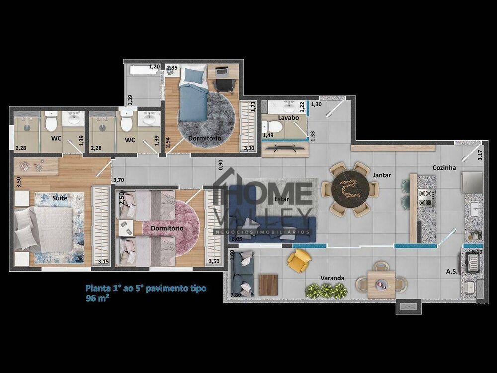 Apartamento, 3 quartos, 92 m² - Foto 14