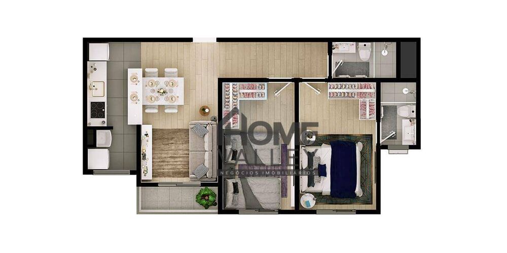 Apartamento, 2 quartos, 58 m² - Foto 15