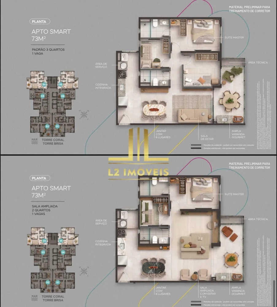 Apartamento, 3 quartos, 73 m² - Foto 14