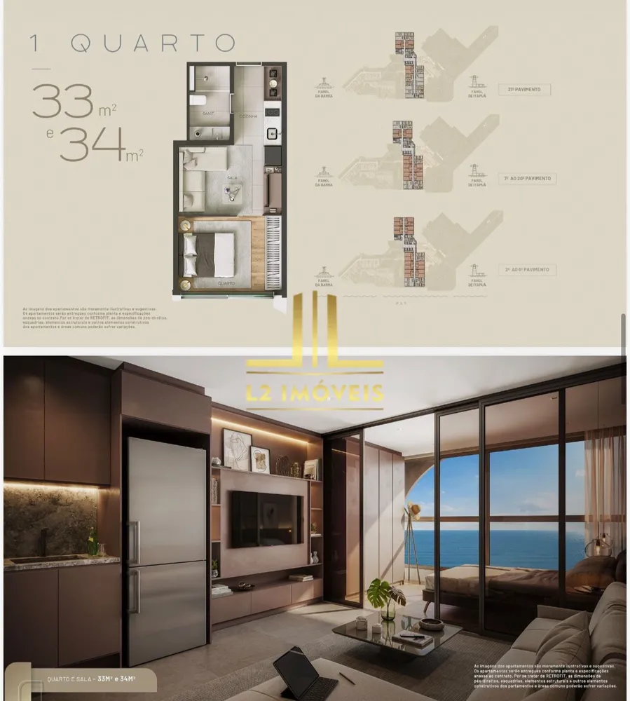 Apartamento, 1 quarto, 34 m² - Foto 9