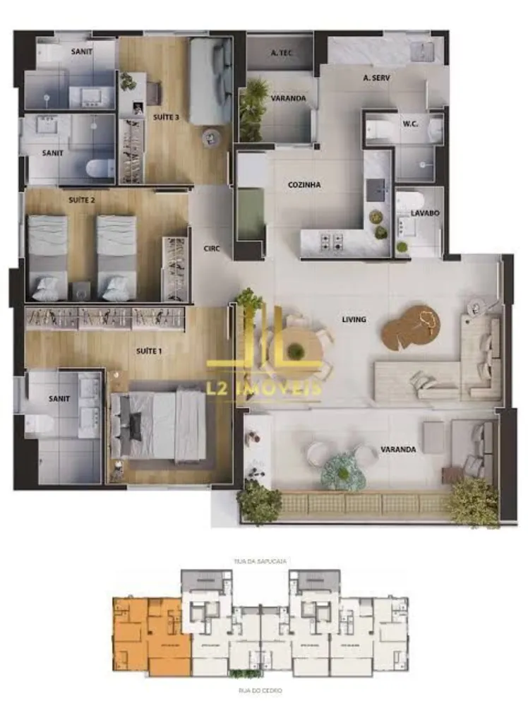 Apartamento, 3 quartos, 107 m² - Foto 9