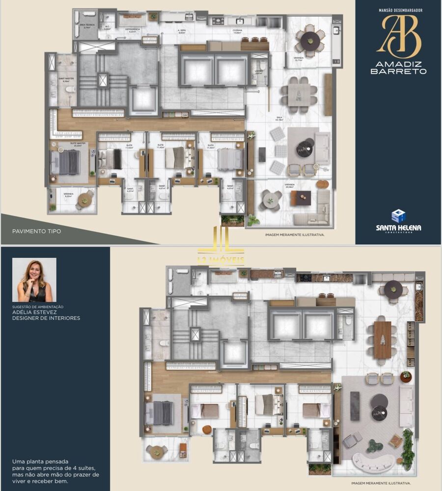 Apartamento, 4 quartos, 210 m² - Foto 2