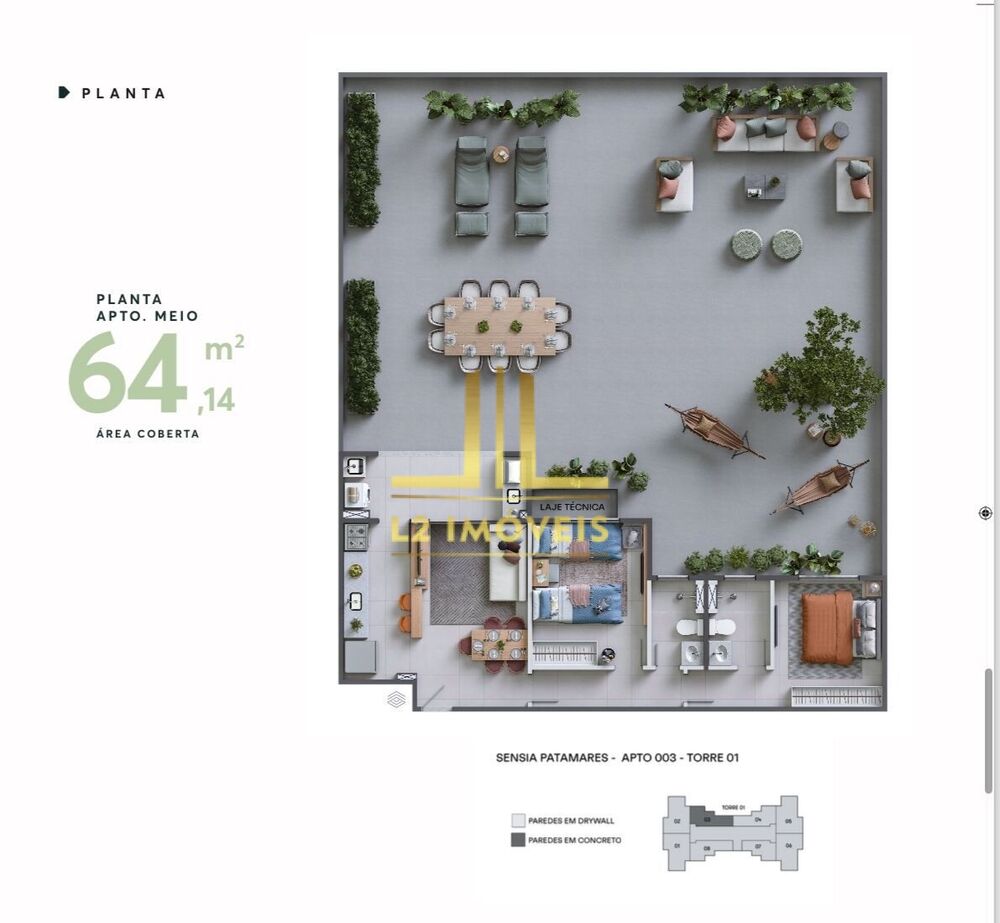 Apartamento, 3 quartos, 64 m² - Foto 8