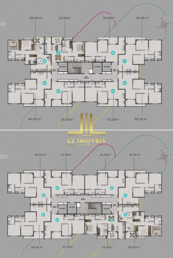 Apartamento, 3 quartos, 65 m² - Foto 7