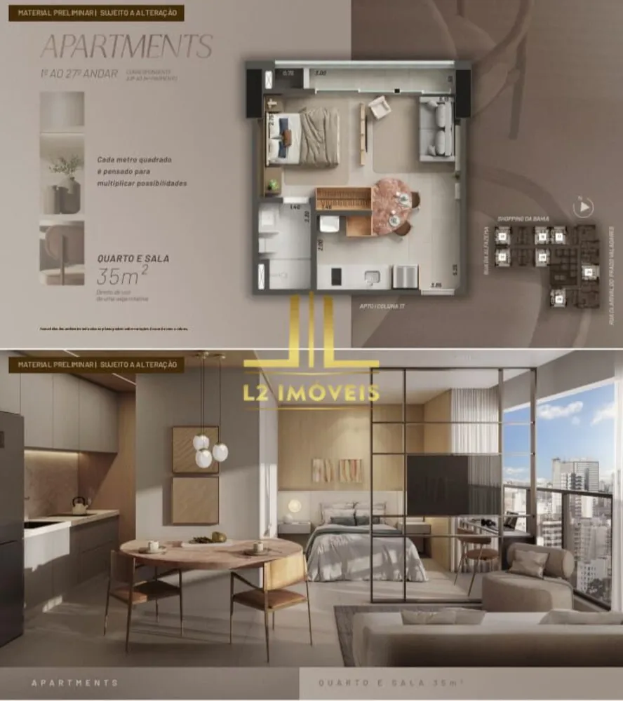 Apartamento, 1 quarto, 35 m² - Foto 8
