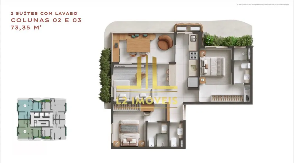 Apartamento, 2 quartos, 74 m² - Foto 4