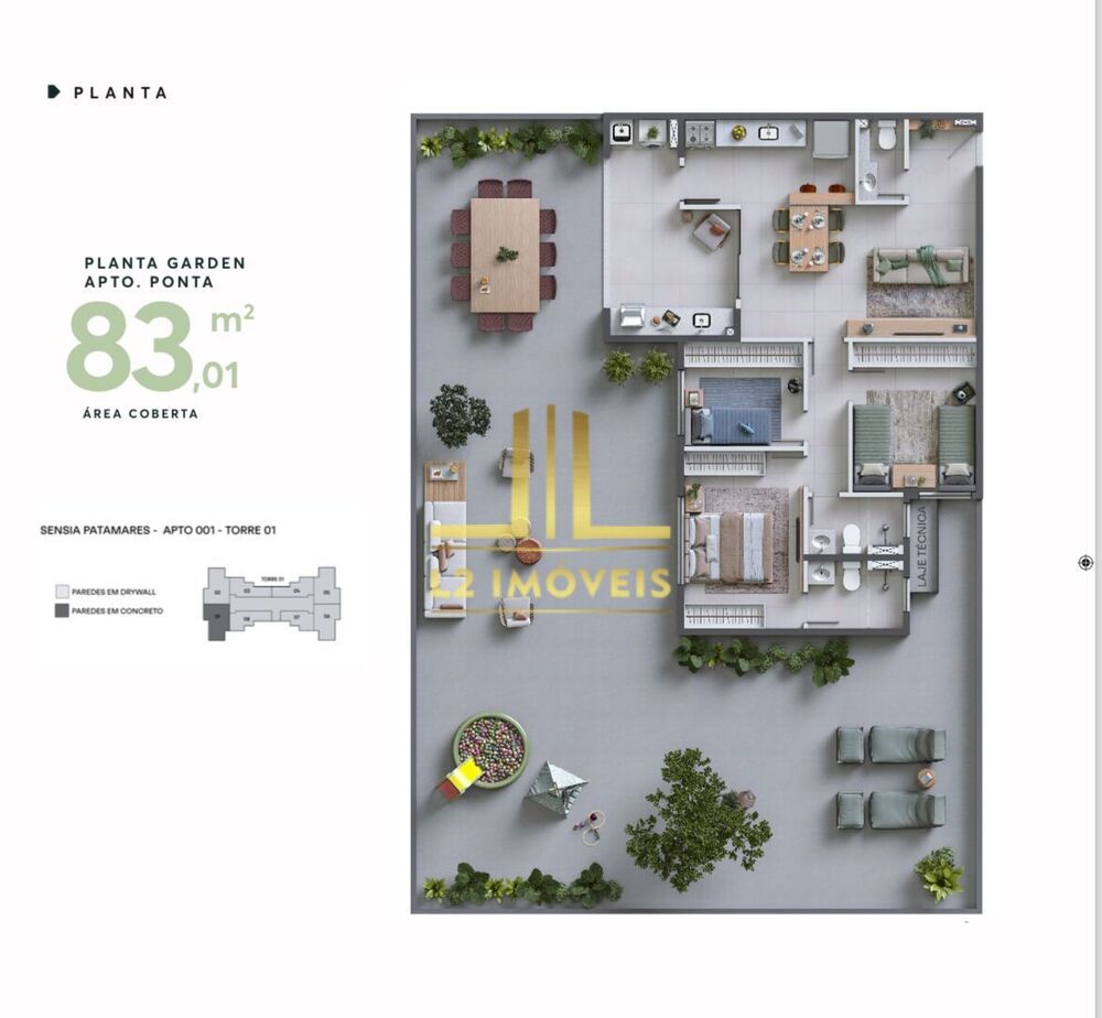 Apartamento, 2 quartos, 64 m² - Foto 1