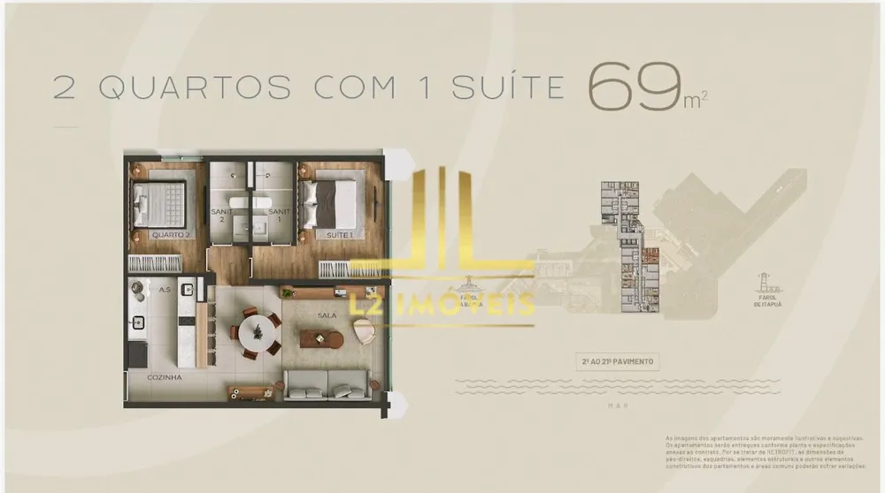Apartamento, 2 quartos, 74 m² - Foto 12
