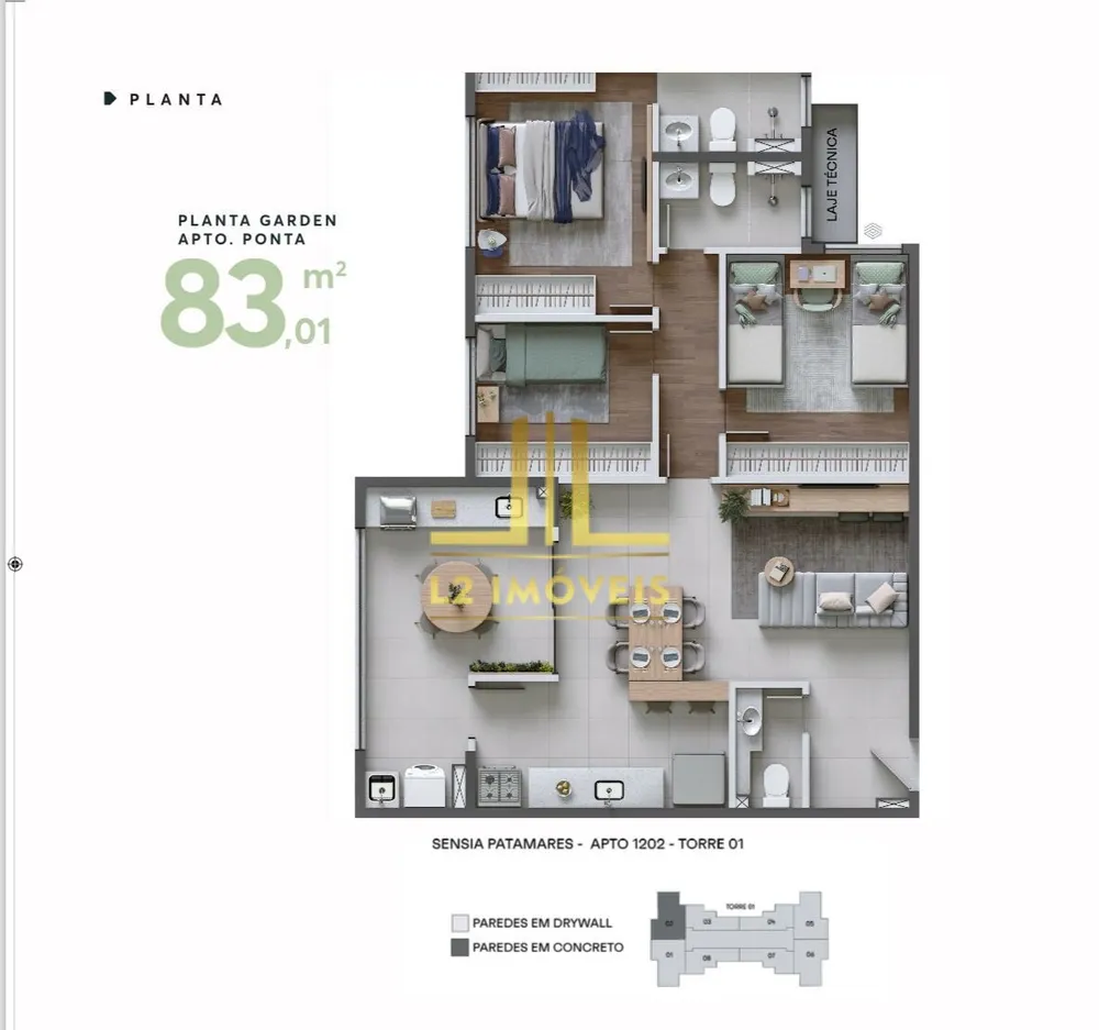 Apartamento, 2 quartos, 64 m² - Foto 7