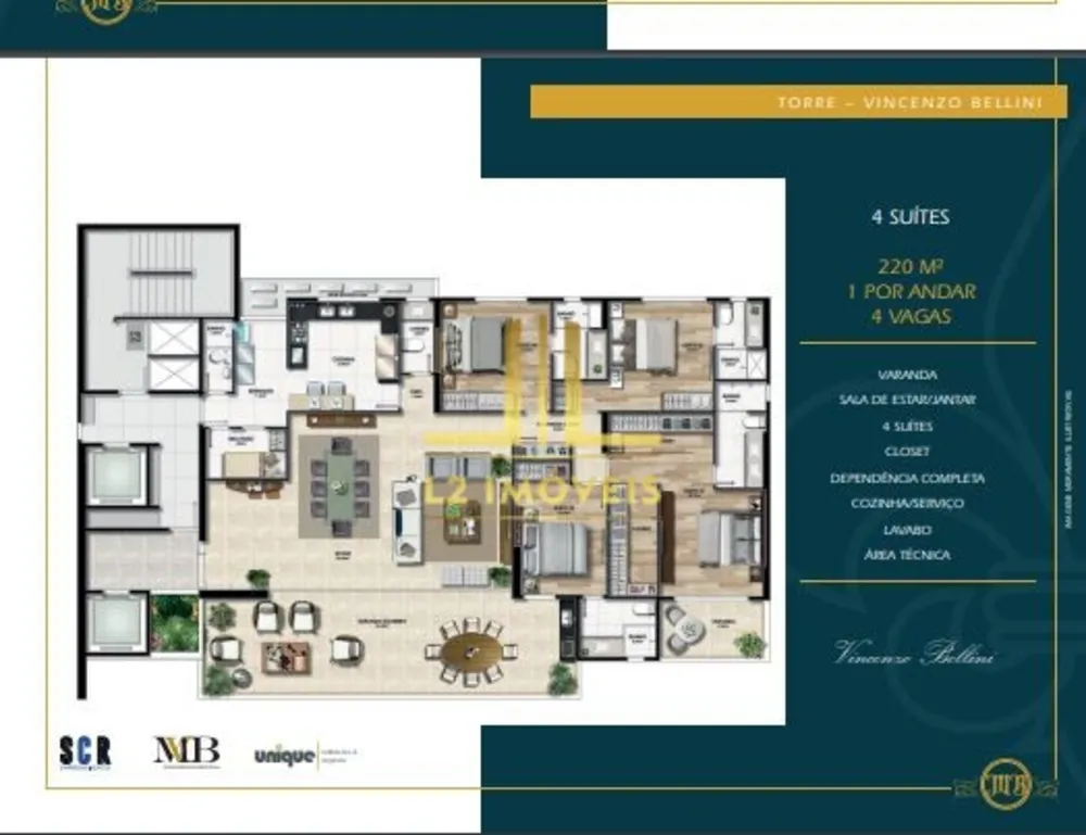 Apartamento, 4 quartos, 206 m² - Foto 6