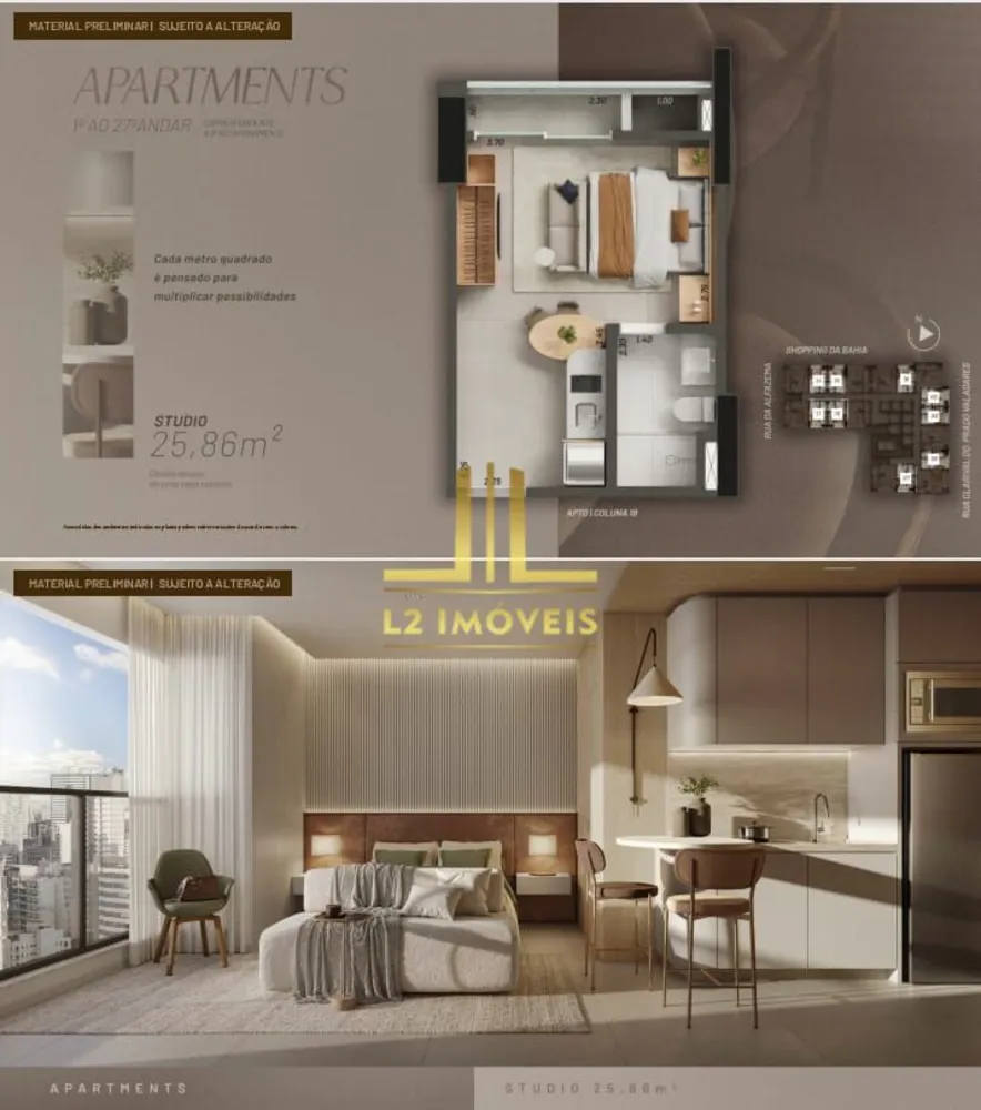 Apartamento, 1 quarto, 25 m² - Foto 7