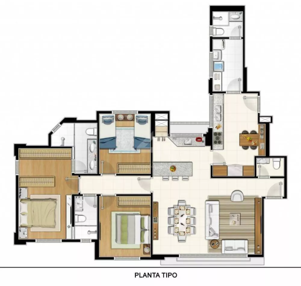 Apartamento à venda com 3 quartos, 134m² - Foto 5