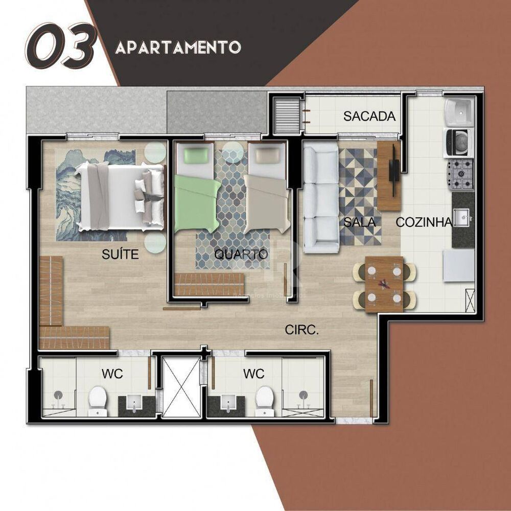 Apartamento, 2 quartos, 58 m² - Foto 4