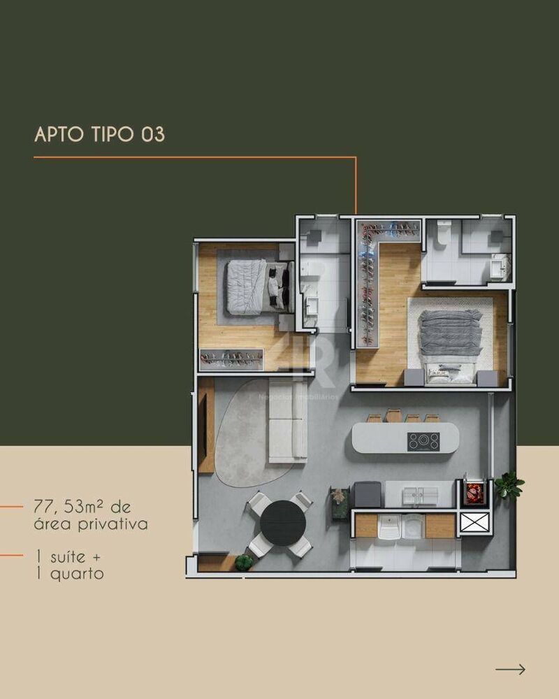 Apartamento, 2 quartos, 77 m² - Foto 13