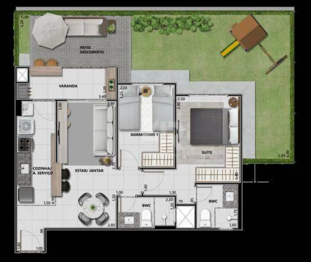 Apartamento, 2 quartos, 85 m² - Foto 2