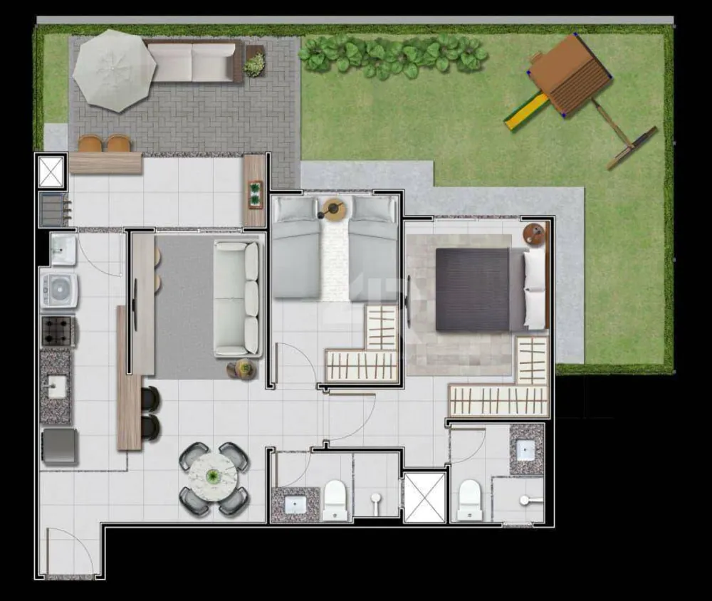 Apartamento, 2 quartos, 85 m² - Foto 1