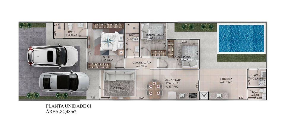 Casa, 3 quartos, 85 m² - Foto 4