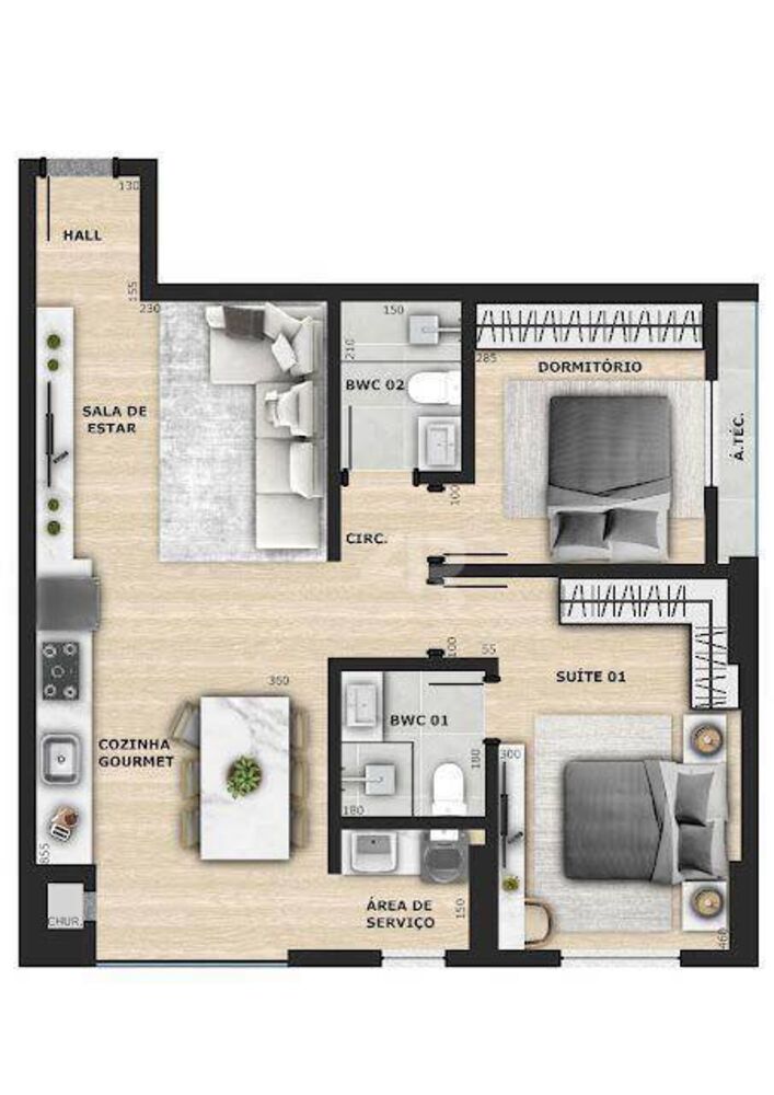 Apartamento, 2 quartos, 98 m² - Foto 15