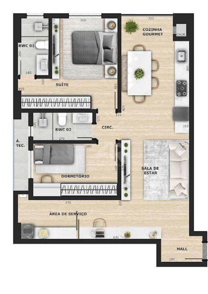 Apartamento, 2 quartos, 98 m² - Foto 11