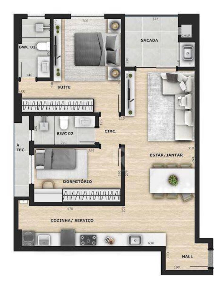 Apartamento, 2 quartos, 98 m² - Foto 12