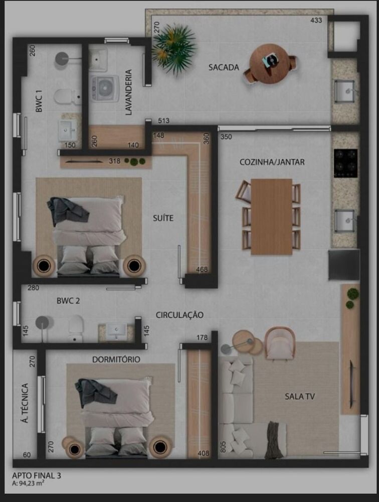 Apartamento, 2 quartos, 150 m² - Foto 5