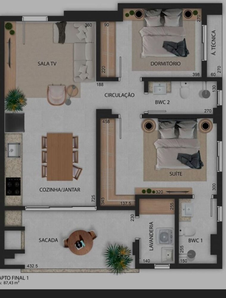 Apartamento, 2 quartos, 150 m² - Foto 7