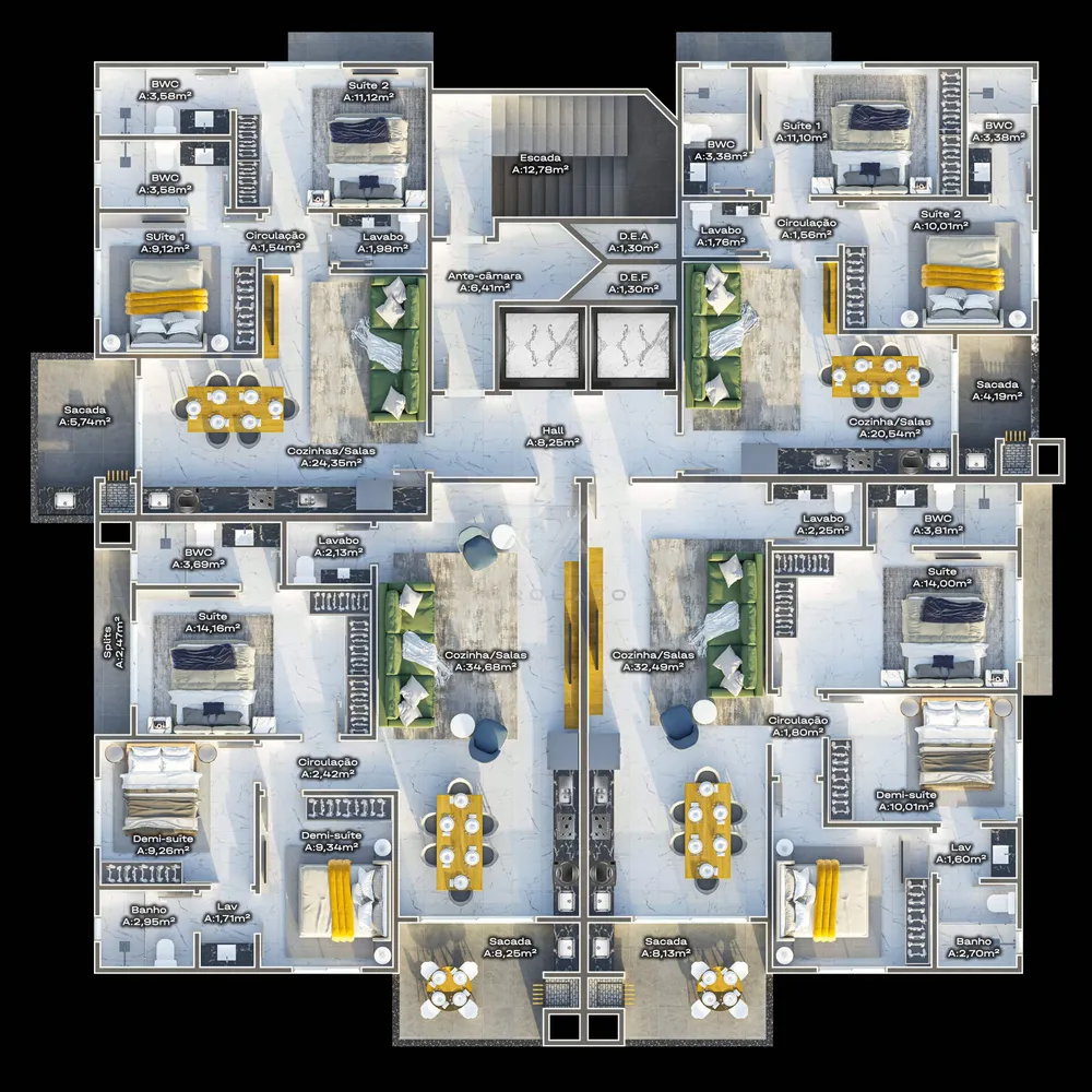 Apartamento, 2 quartos, 72 m² - Foto 32