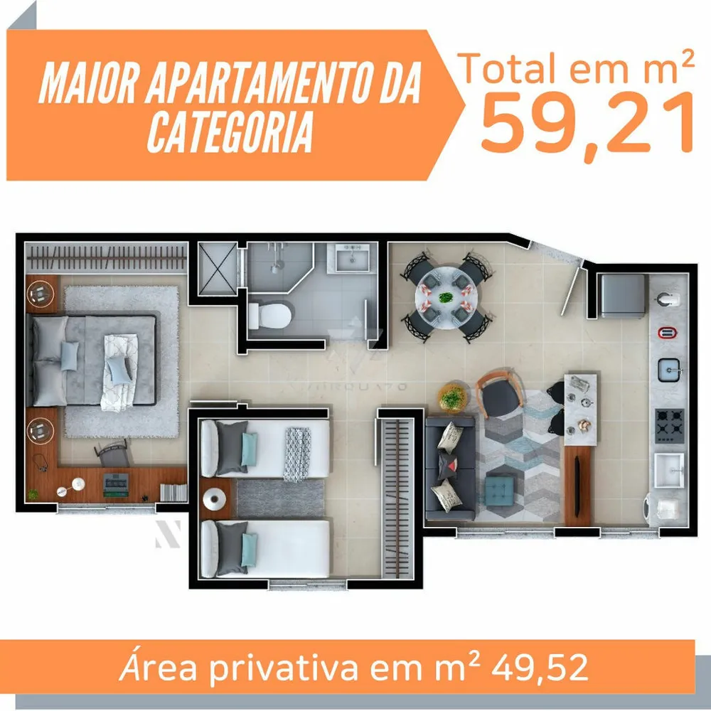 Apartamento, 2 quartos, 55 m² - Foto 26