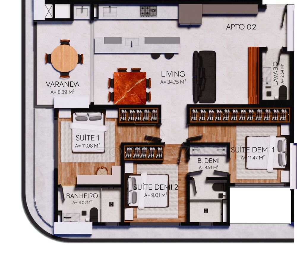 Apartamento, 2 quartos, 84 m² - Foto 6