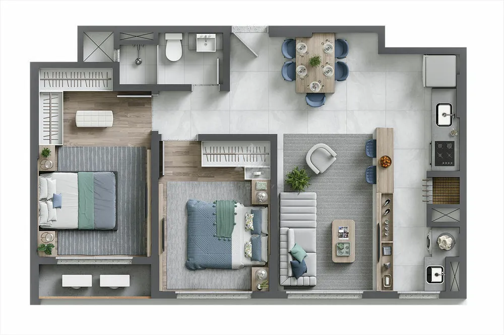 Apartamento, 2 quartos, 61 m² - Foto 20