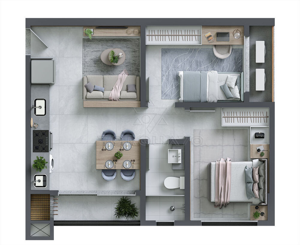 Apartamento, 2 quartos, 50 m² - Foto 5