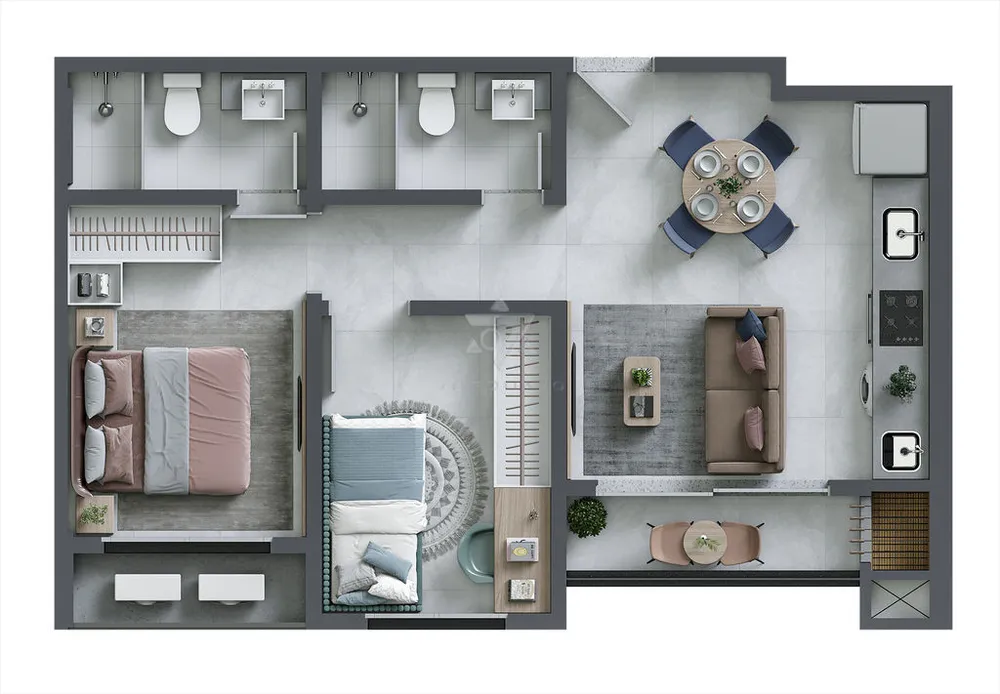 Apartamento, 2 quartos, 50 m² - Foto 17