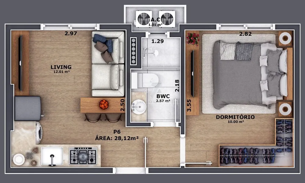Apartamento, 1 quarto, 32 m² - Foto 23