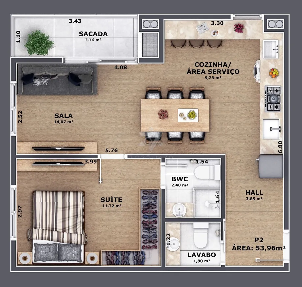 Apartamento, 1 quarto, 32 m² - Foto 20