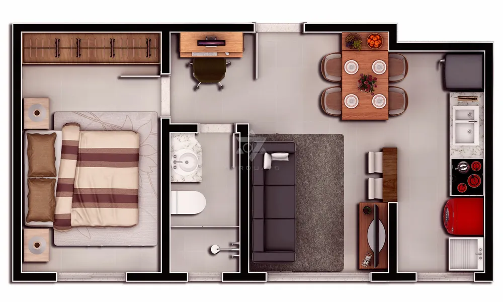 Apartamento, 2 quartos, 44 m² - Foto 22