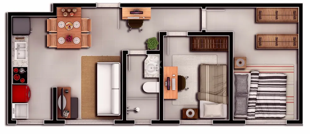 Apartamento, 2 quartos, 44 m² - Foto 24