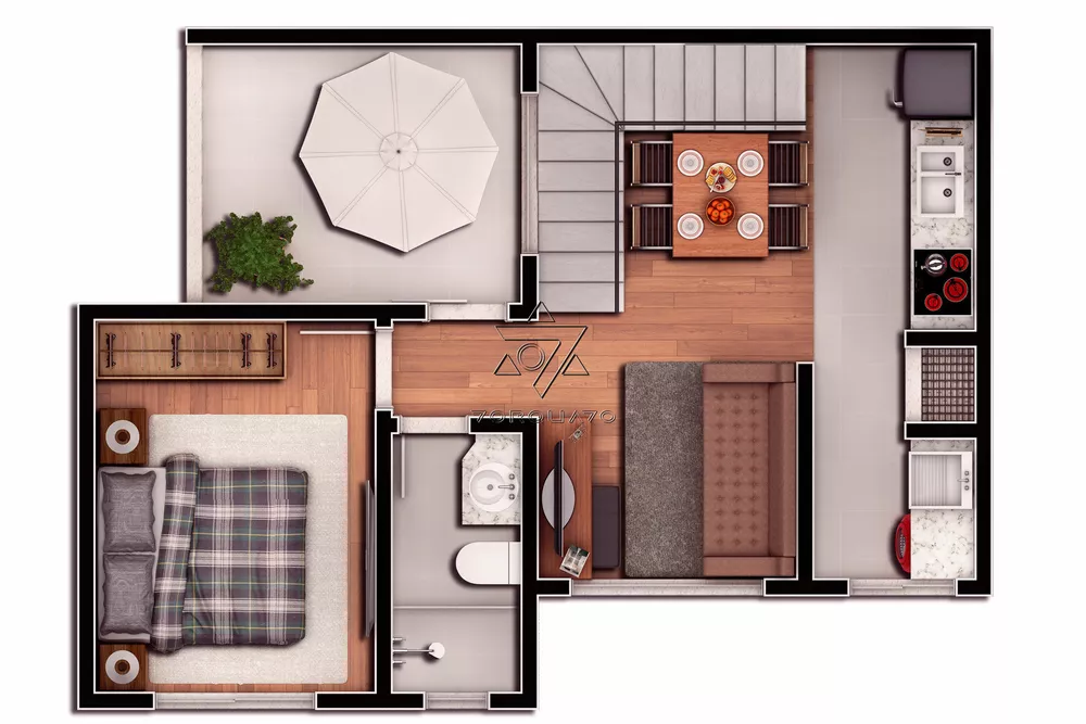 Apartamento, 2 quartos, 44 m² - Foto 4