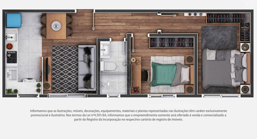 Apartamento, 2 quartos, 45 m² - Foto 5