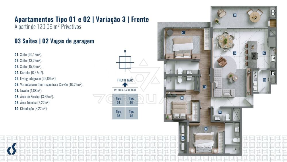 Apartamento, 3 quartos, 120 m² - Foto 14