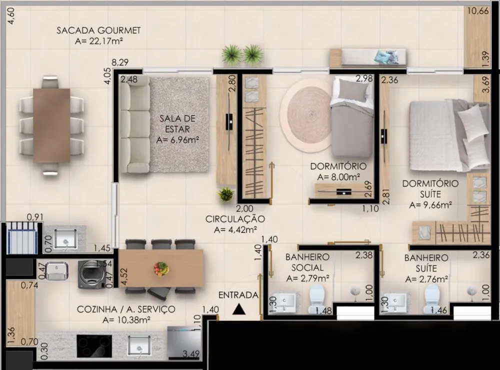Apartamento, 2 quartos, 65 m² - Foto 14