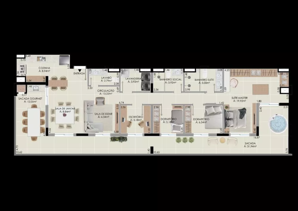 Apartamento, 2 quartos, 65 m² - Foto 2
