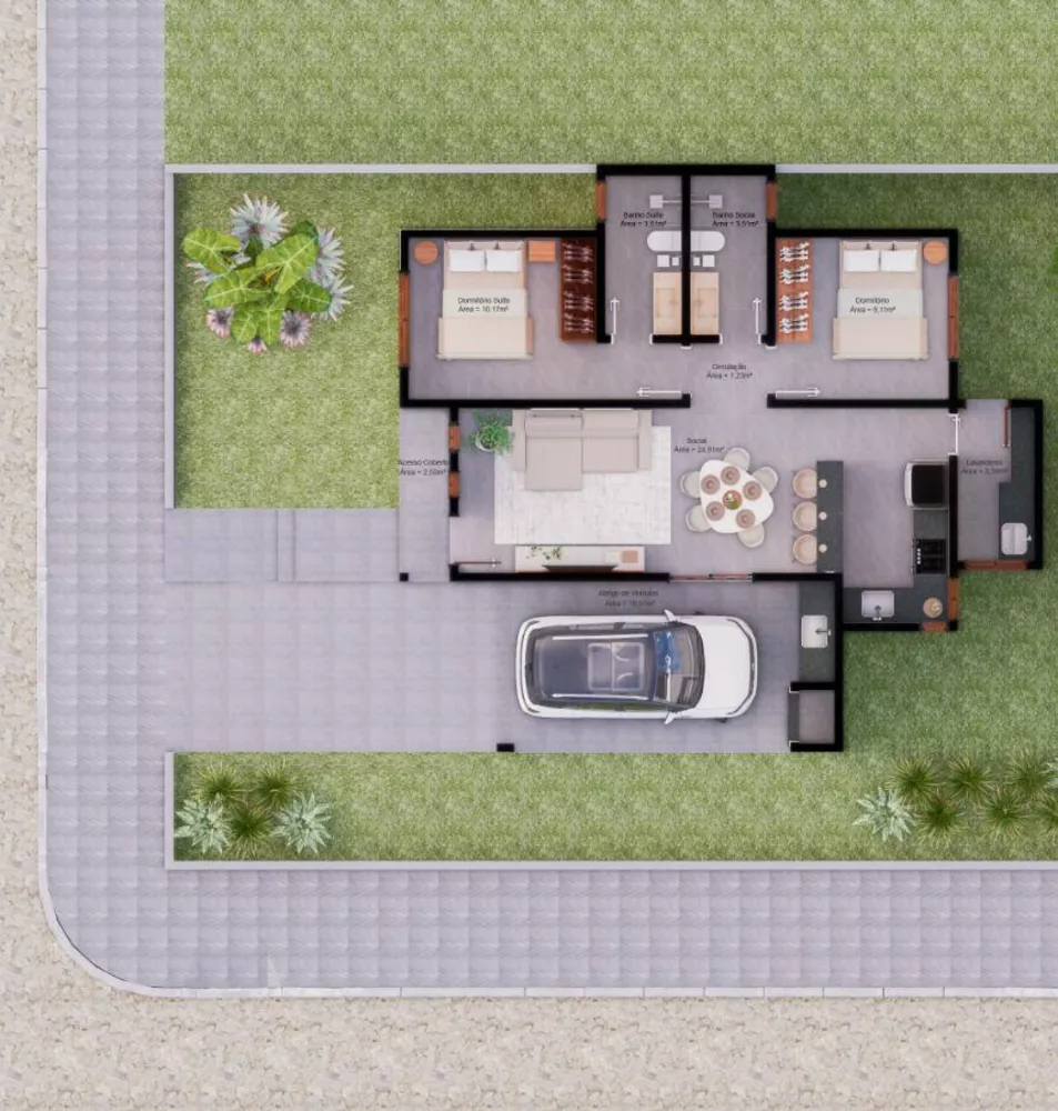 Casa, 2 quartos, 83 m² - Foto 6