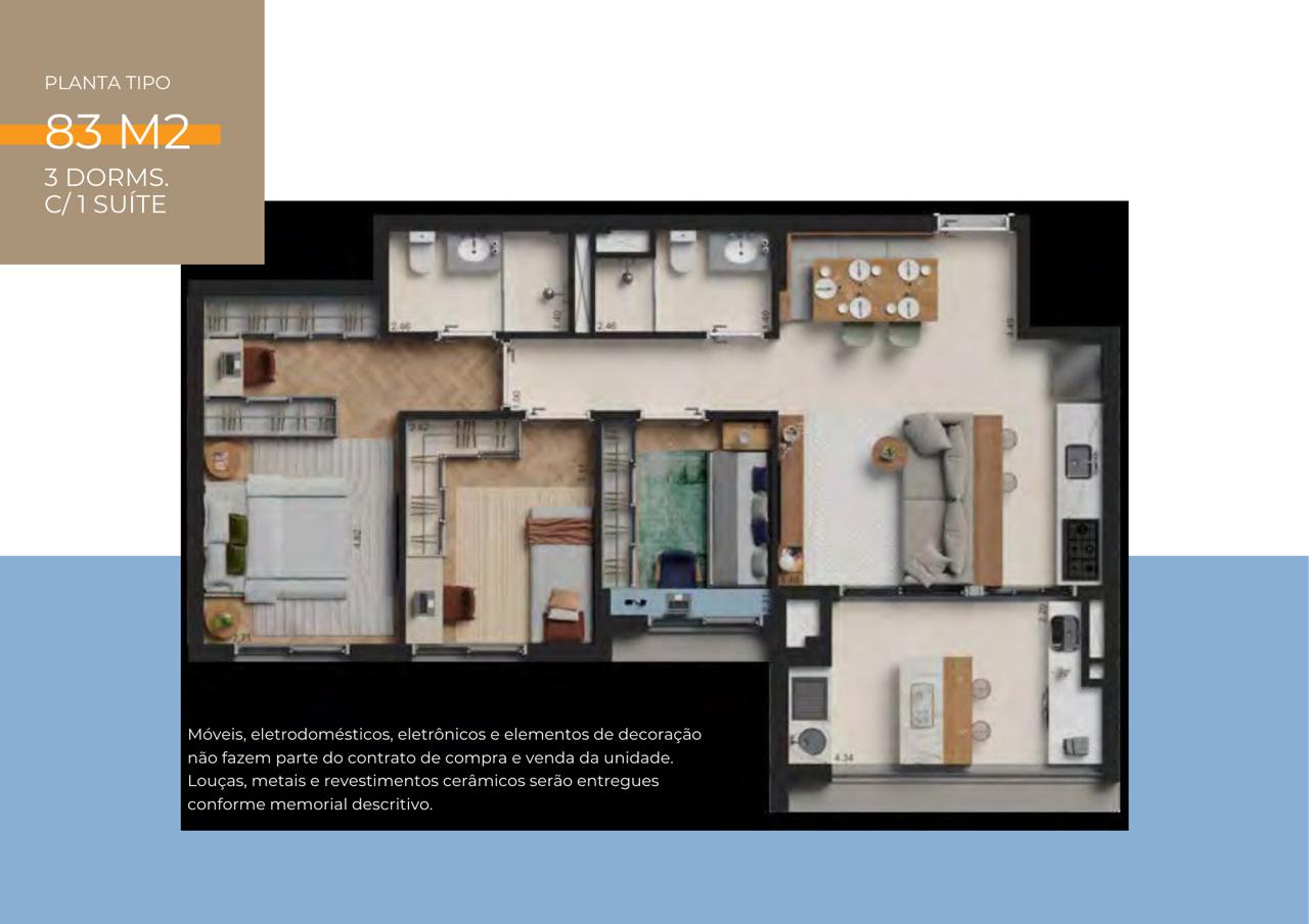 Apartamento, 2 quartos, 72 m² - Foto 12