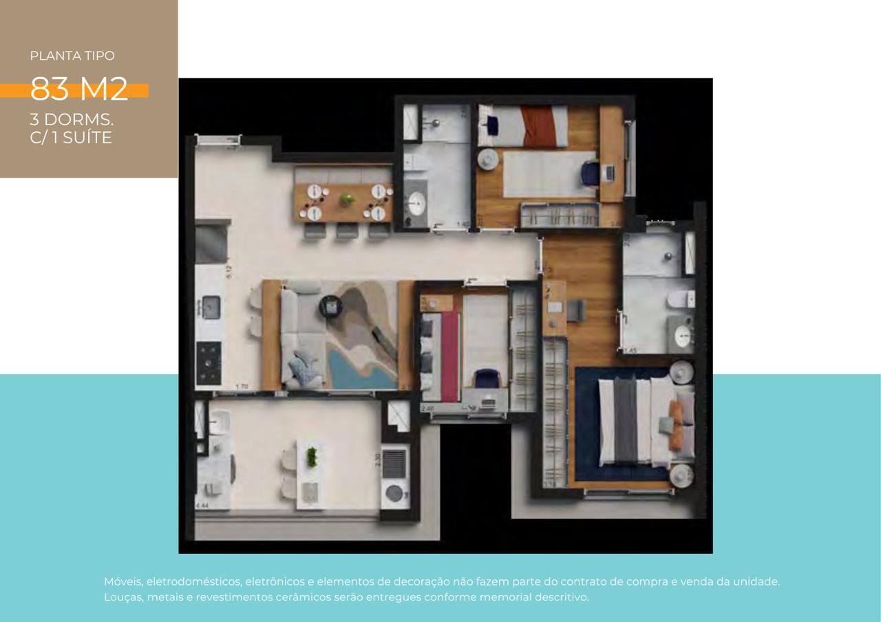Apartamento, 2 quartos, 72 m² - Foto 6