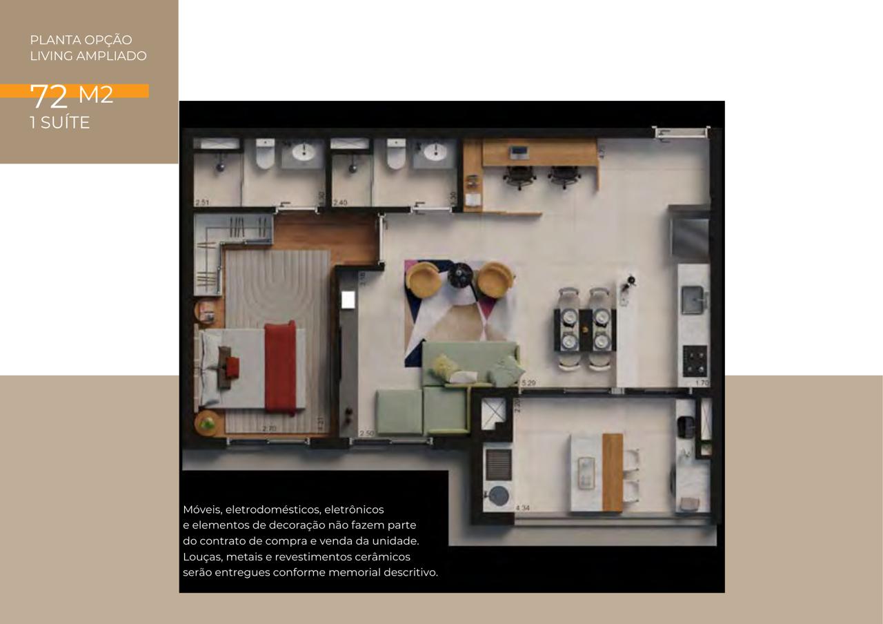 Apartamento, 2 quartos, 72 m² - Foto 7
